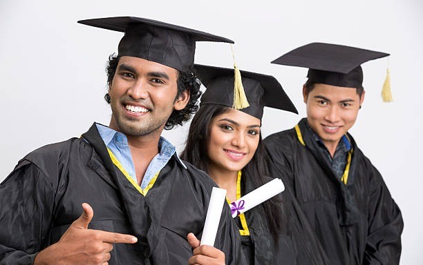 Graduating students celebrating